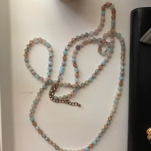 Francesca’s Long Beaded necklace.